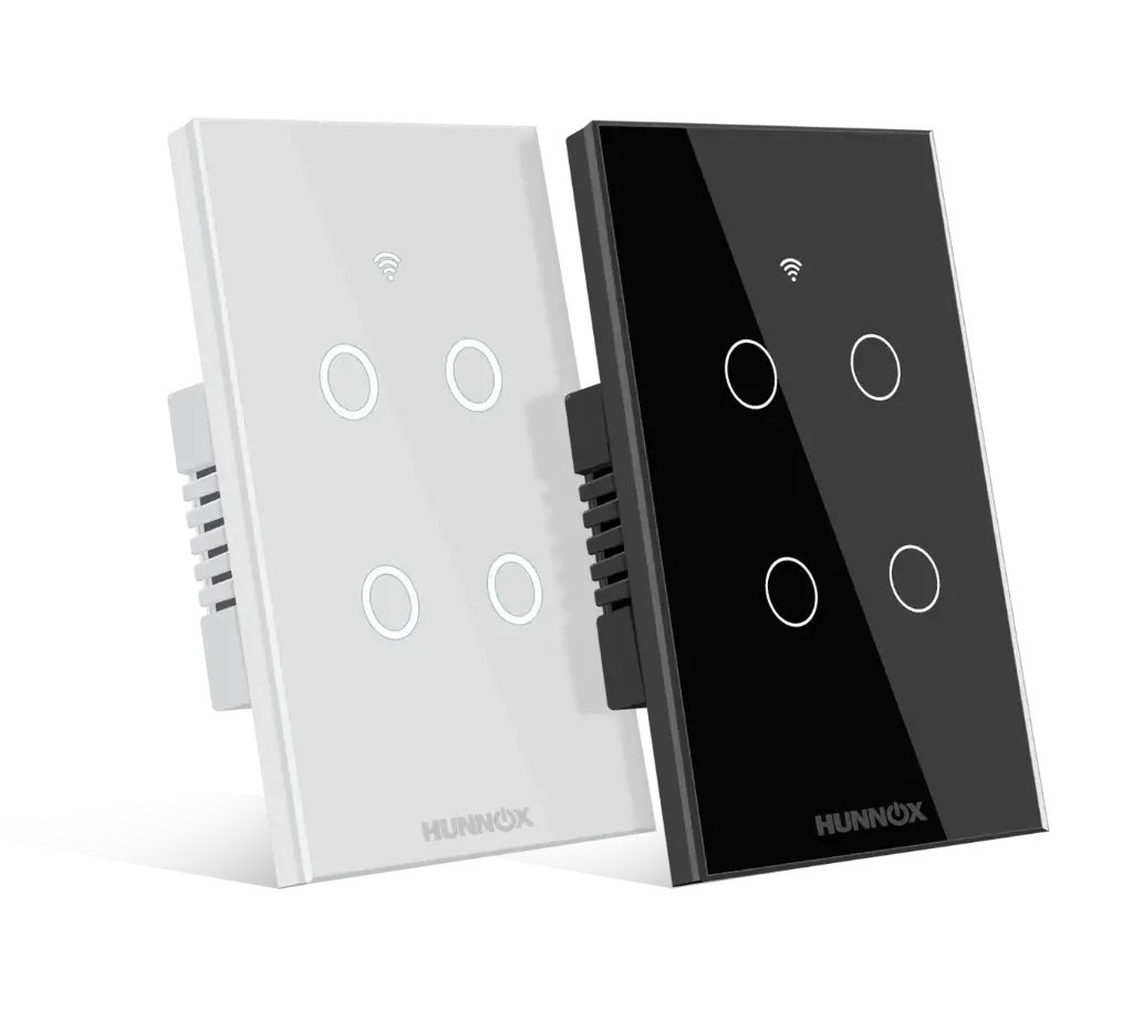 HUNNOX tecla de luz blanca inteligente 4 canales
