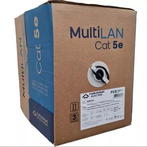 Cable UTP 5e ext. Furukawa 100% cobre x305mts