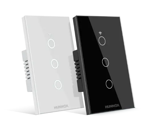 HUNNOX tecla de luz blanca inteligente 3 canales