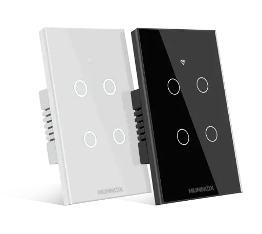 HUNNOX tecla de luz blanca inteligente 4 canales